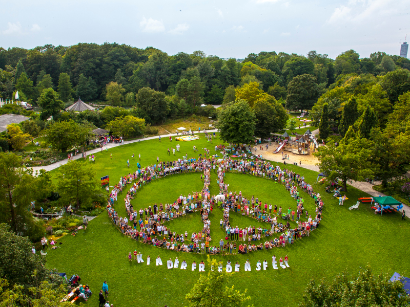 Kinderfriedensfest im Botanischen Garten am 8. August