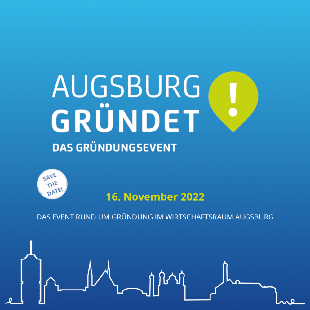 Augsburg gründet 22 – Veranstaltungsflyer