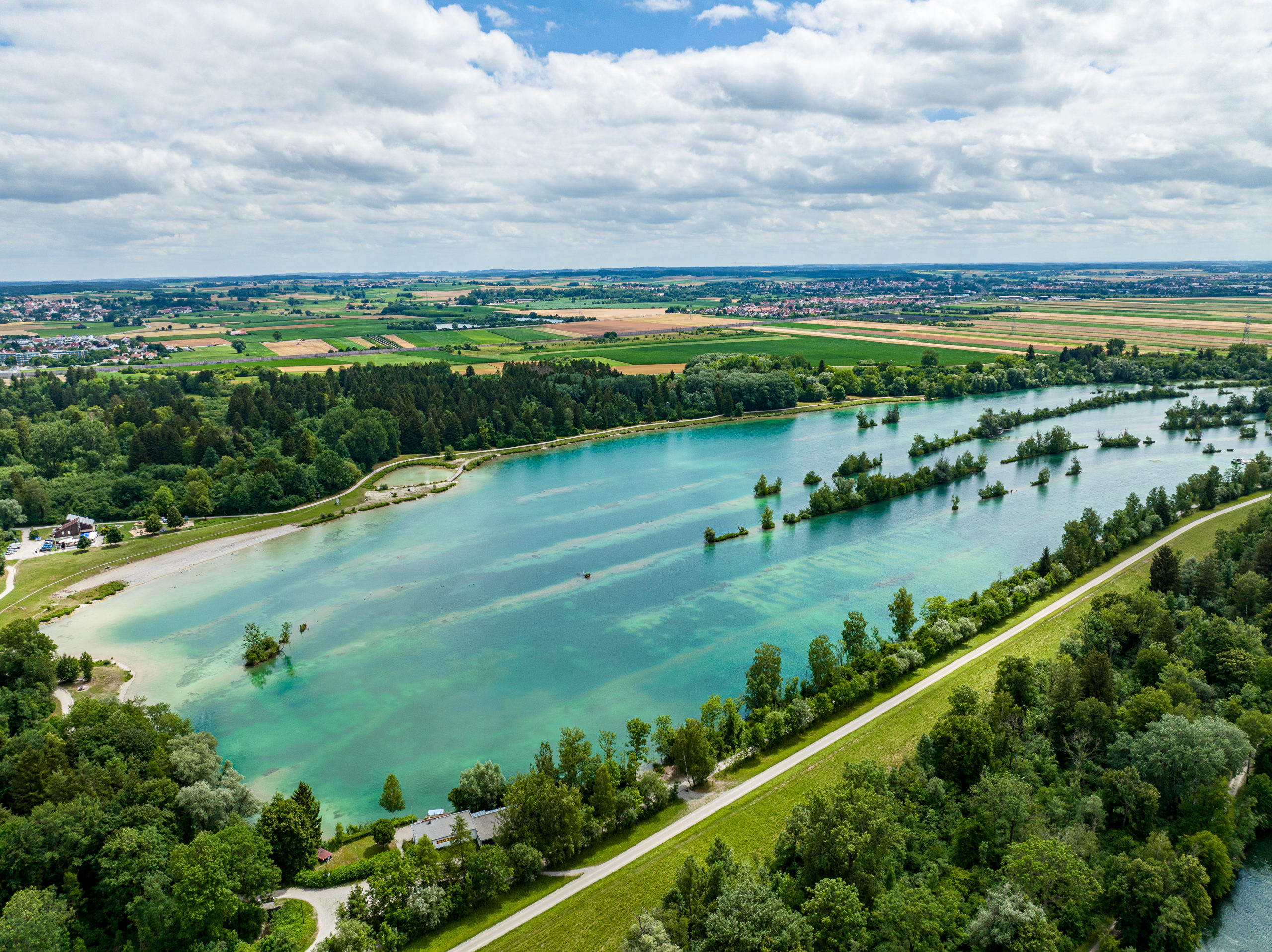 Luftaufnahme Landschaft Kissinger Heide