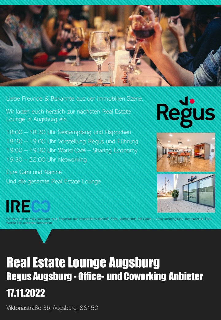 Real Estate Lounge Augsburg im November 2022 » A³
