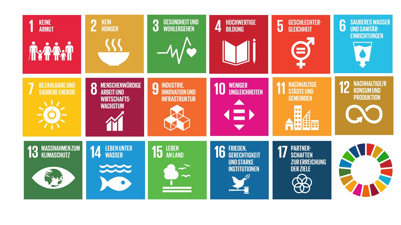Die 17 „Sustainable Development Goals“ für Nachhaltige Entwicklung