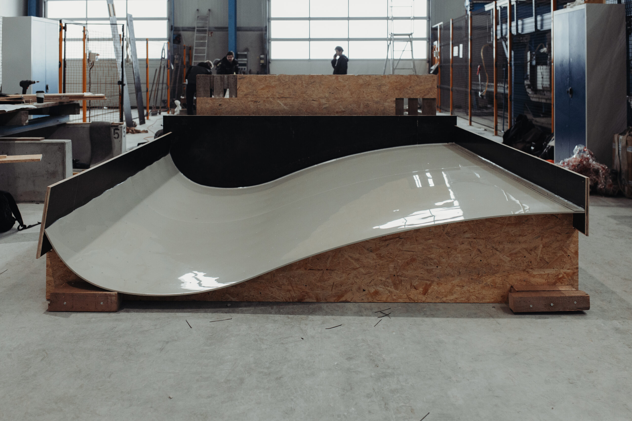 Konstruktion der Surfwelle