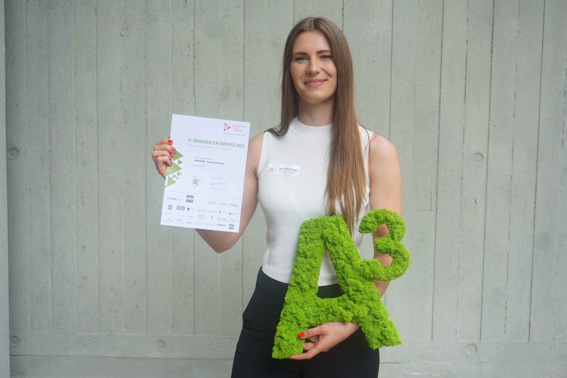 Hanna Bonekämper gewinnt mit ihrer Masterarbeit den Nachwuchspreis.