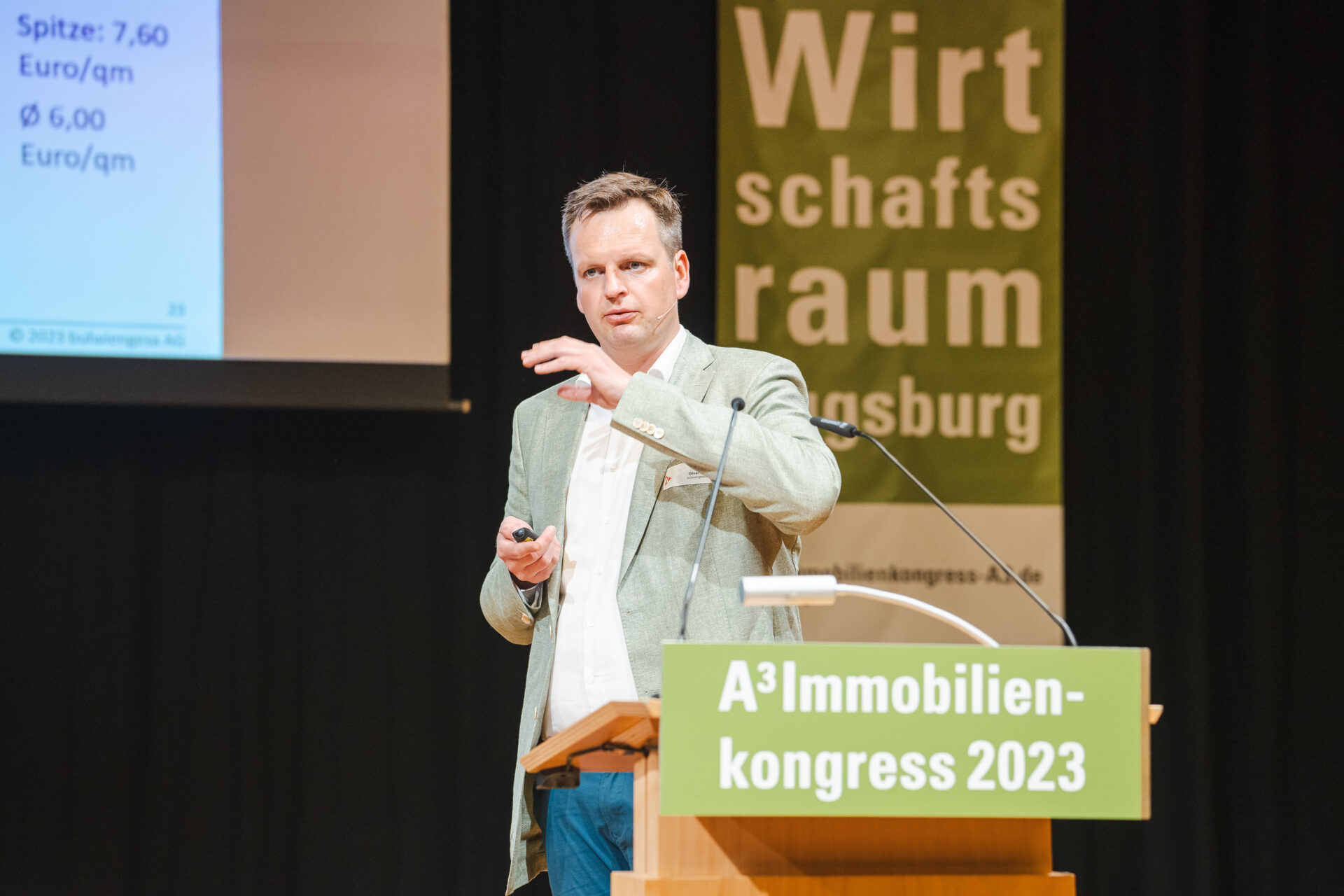 Oliver Rohr (bulwiengesa AG) beim A³ Immobilienkongress