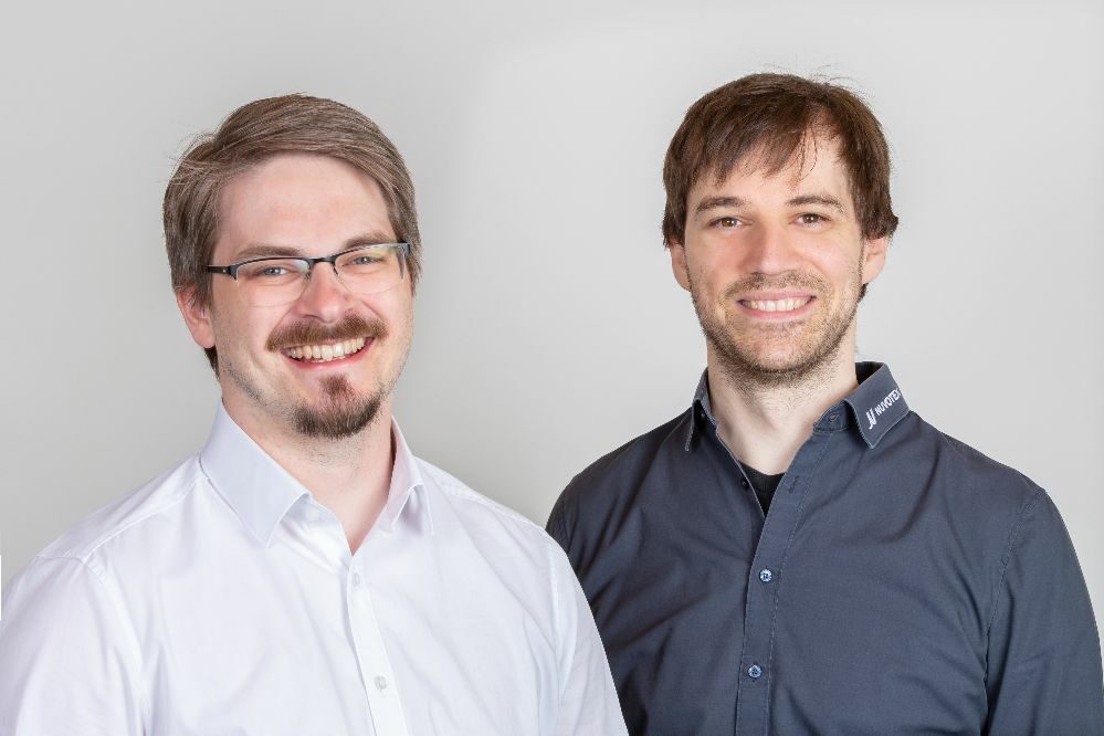 Sebastian Augustin und Daniel Nachtrub, Geschäftsführer der Nuvotex GmbH