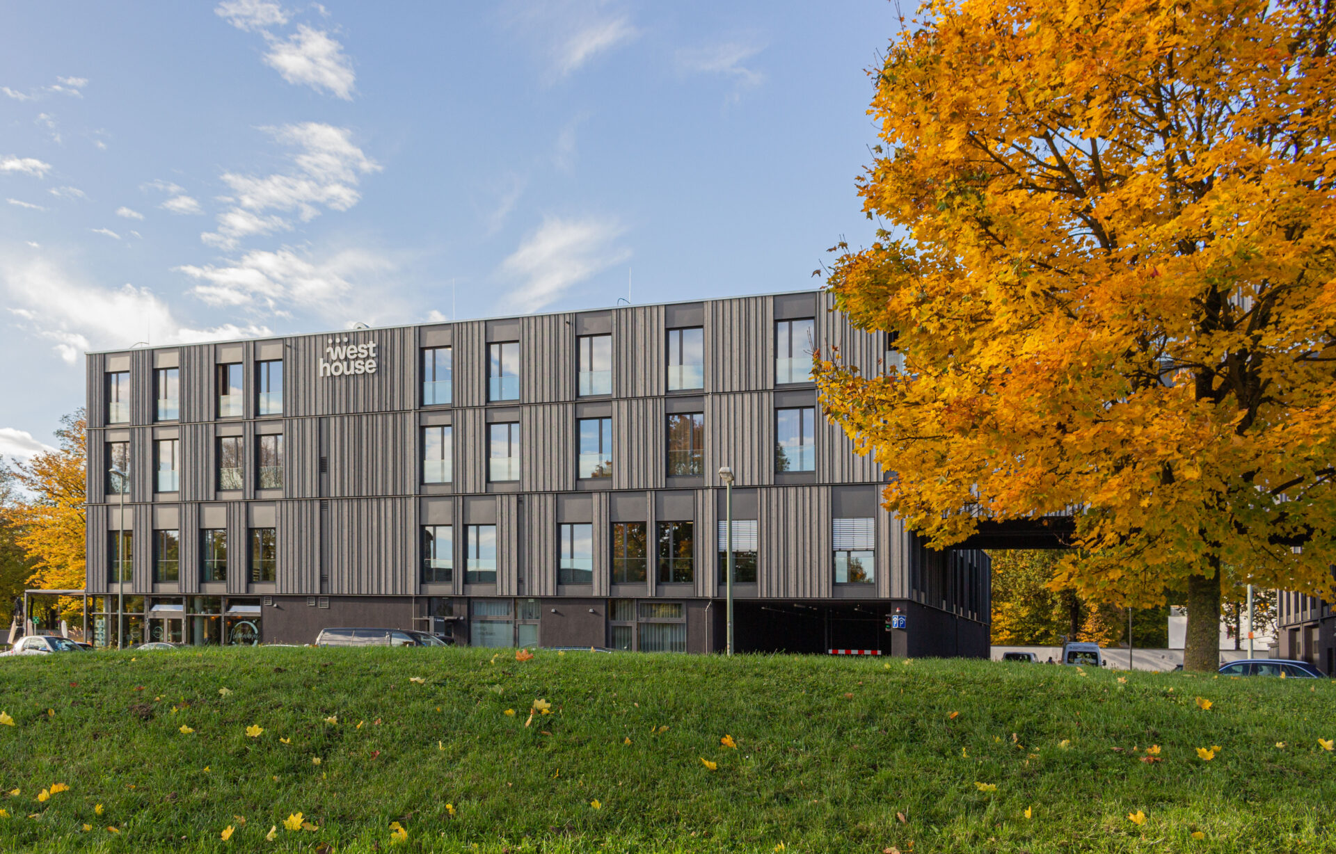 Mit Farben von KEIM bemaltes Westhouse Augsburg